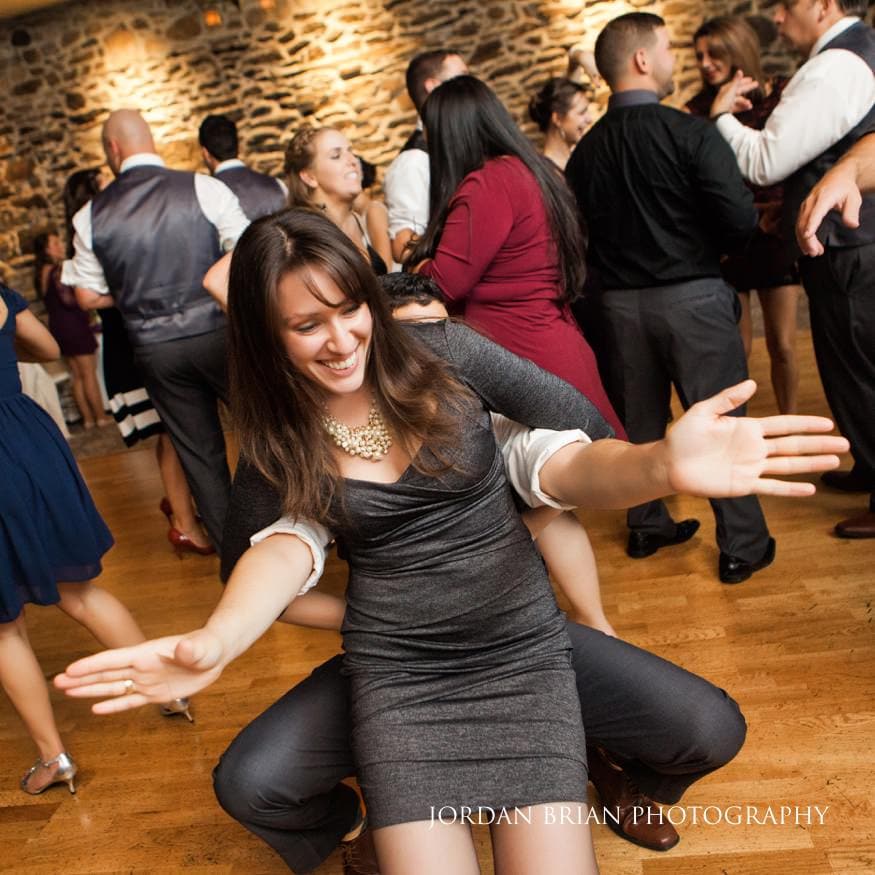 Dance floor candid Old Mill at Rose Valley